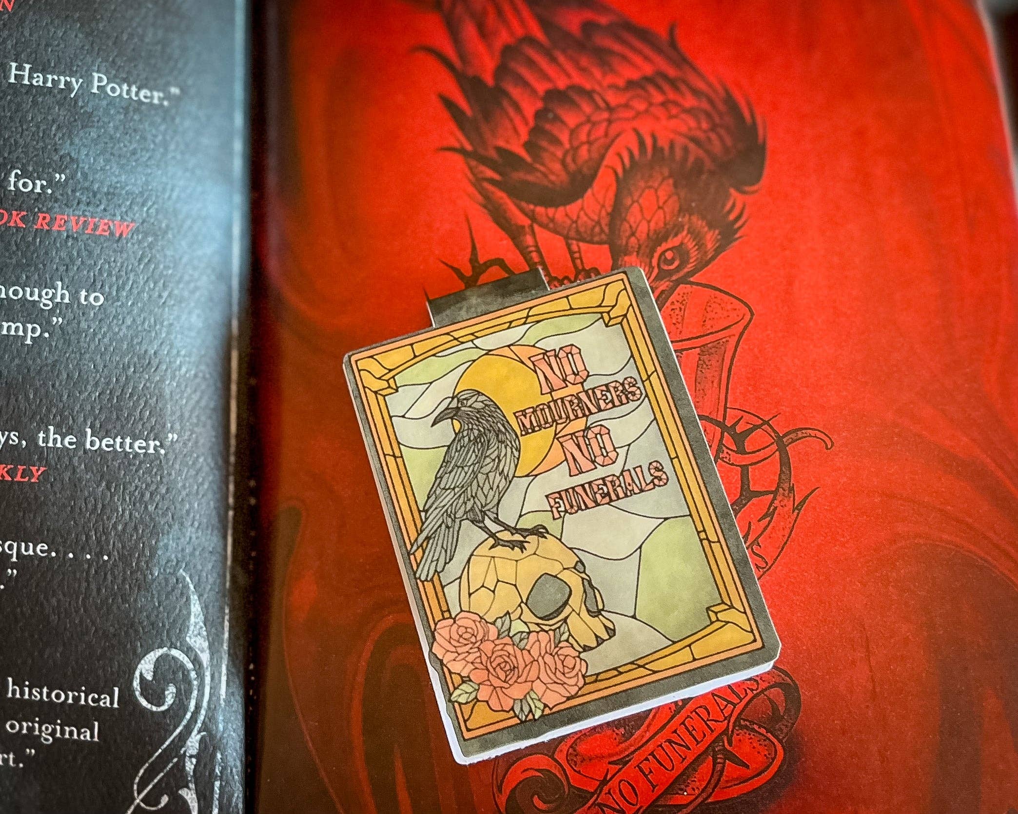 Well Read Babes - Wholesale Bookmark - Magnetic Bookmark - Six Of Crows - No Mourners No Funerals2