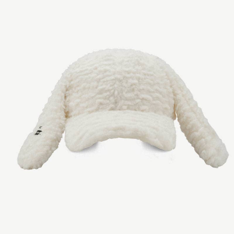 Dipped Shop - Wholesale Baseball Cap - Women's - Cute Plush Long Ears Bunny Baseball Cap DP25G7260