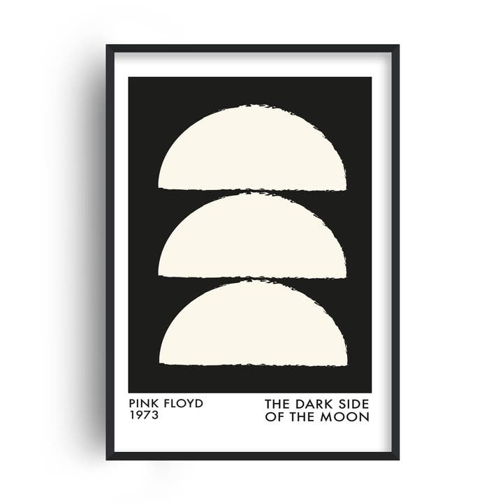 Fanclub - Vente Affiche d'art - Impression d'art Giclée abstraite de Pink Floyd côté obscur de la lune0
