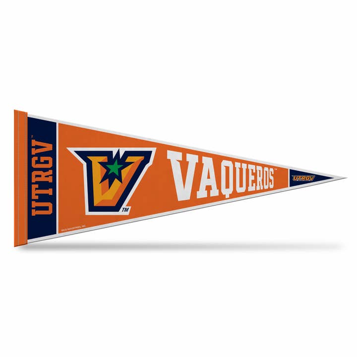 Rico Industries - Wholesale Flag - NCAA Texas-Rio Grande Valley Vaqueros Rally Felt Pennant