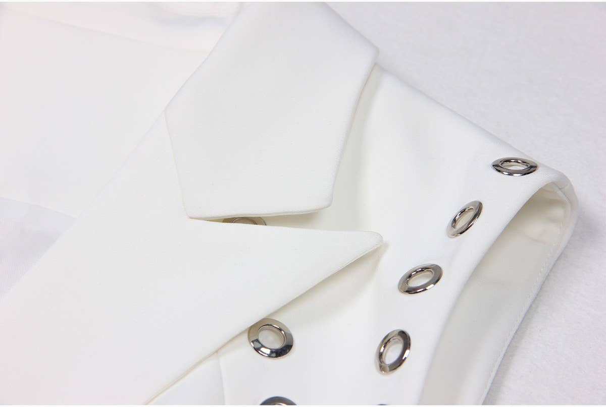 Productseeker – wholesale Klänning - Dam – DR641Y Handstansad ärmlös figursydd kostymklänning för kvinnor5