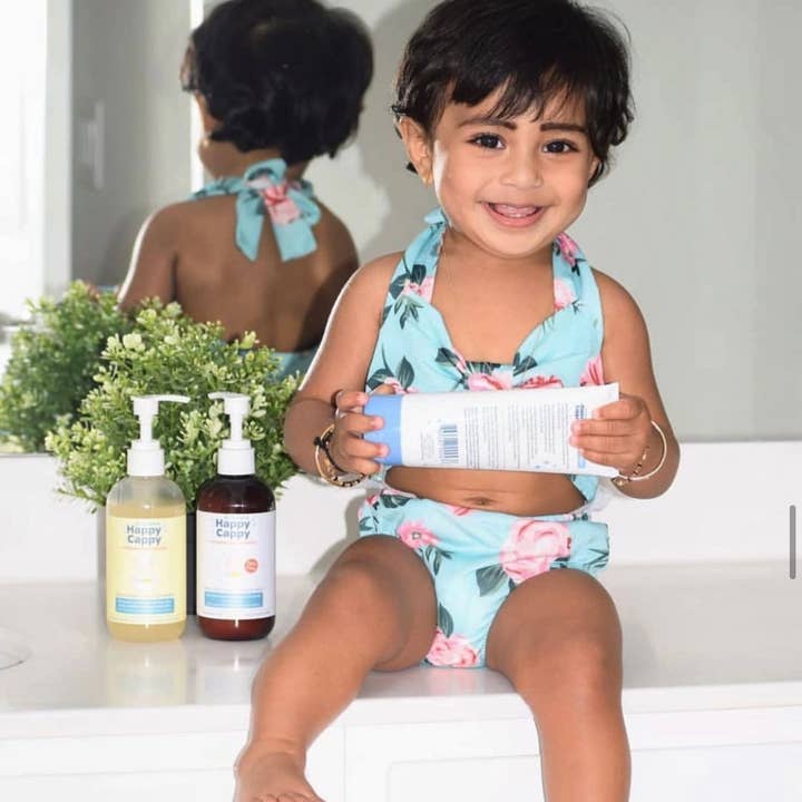 Happy Cappy - Wholesale Bath & Body Set - Baby - Happy Cappy 4 Product Bundle, Manage Cradle Cap and Dry Skin4
