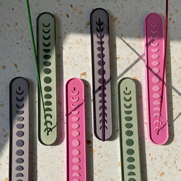 AlphaGrayArt - Wholesale Incense Holder - Jesmonite Moon Phase Incense Holder3