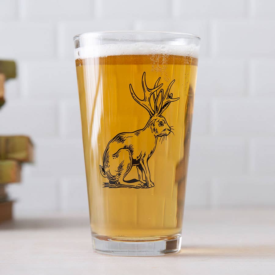 Counter Couture – Copo/caneca por atacado – Copo de Vidro Jackalope | Durável | Seguro para Máquina de Lavar Louça0