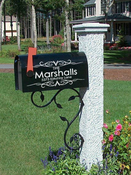 Mailbox Vinyl Decal (Set of 2 decals) MB03 for wholesale by Yellowstone Decals / Shirts and Giggles