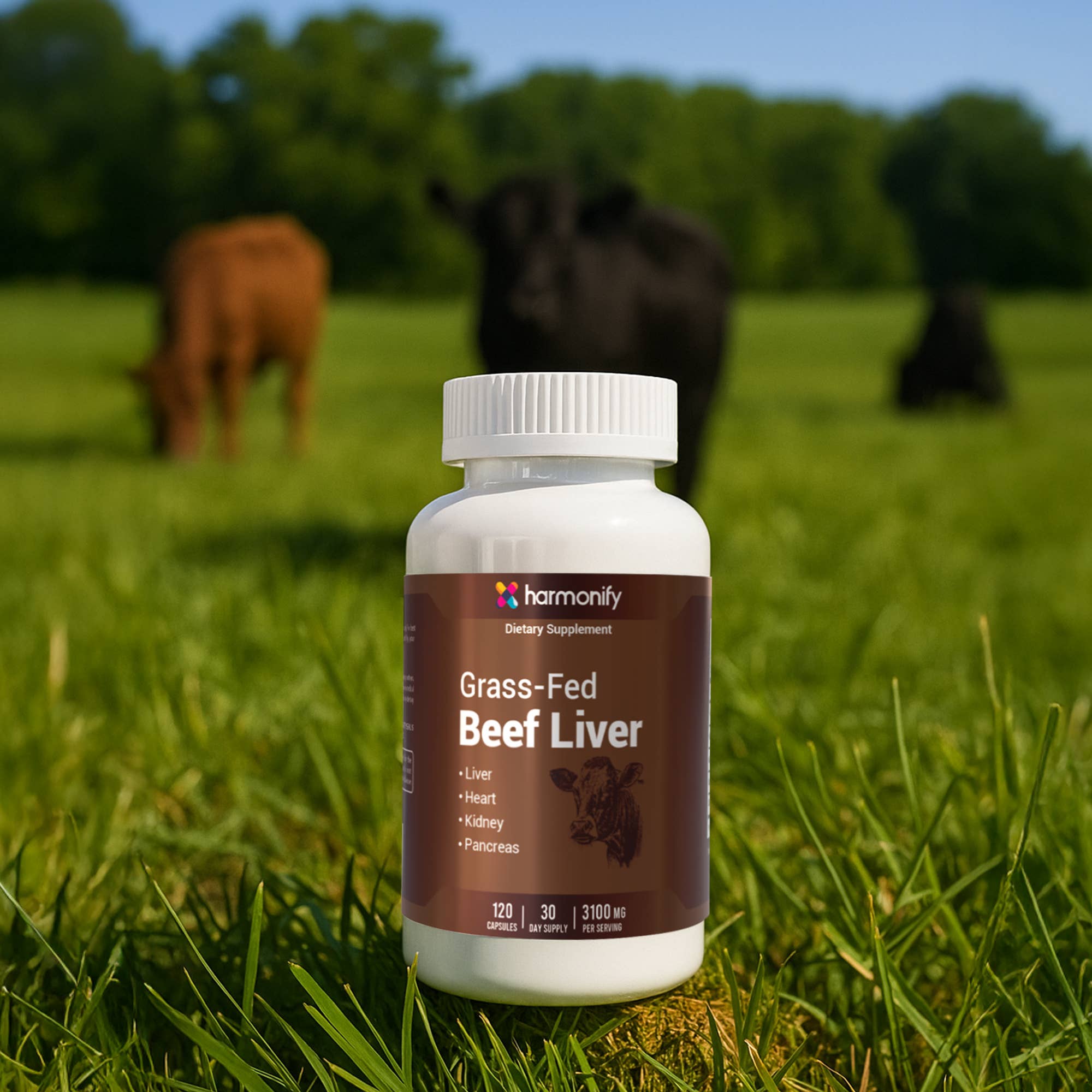 HARMONIFY - Vente Supplément oral/vitamine - Gélules de Foie de Bœuf Nourri à l’Herbe 3100 mg - Complément d’Organes6