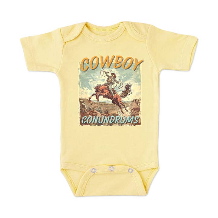 Cowboy Conundrums - Infant Western One Piece Romper for wholesale by Remuda Western Wear