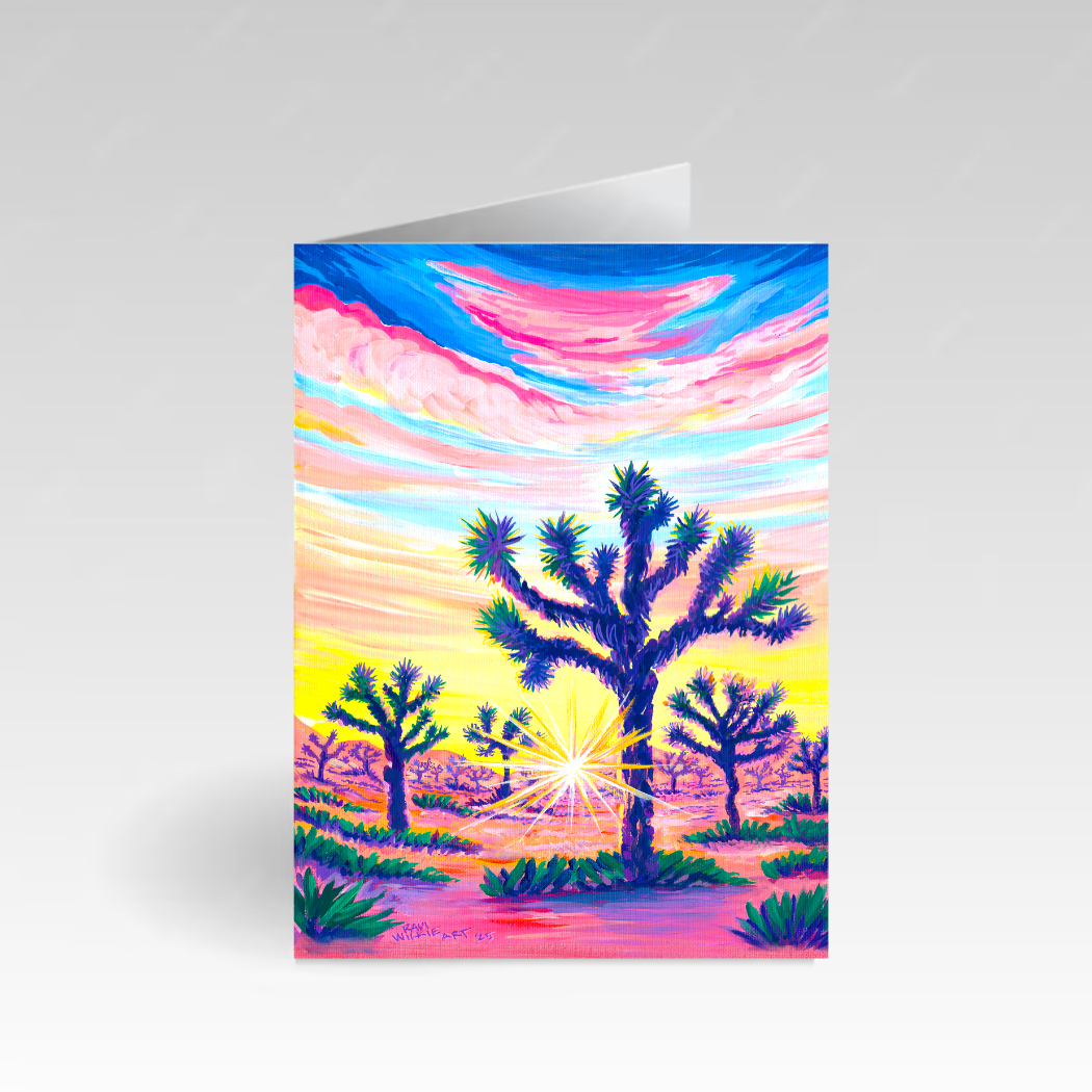 Wilkie Studios - Wholesale Everyday Greeting Card - Mornin' In Joshua Tree Greeting Card1