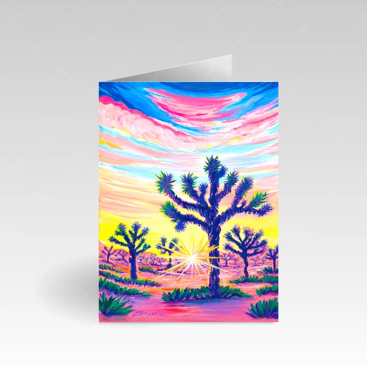 Wilkie Studios - Wholesale Everyday Greeting Card - Mornin' In Joshua Tree Greeting Card1