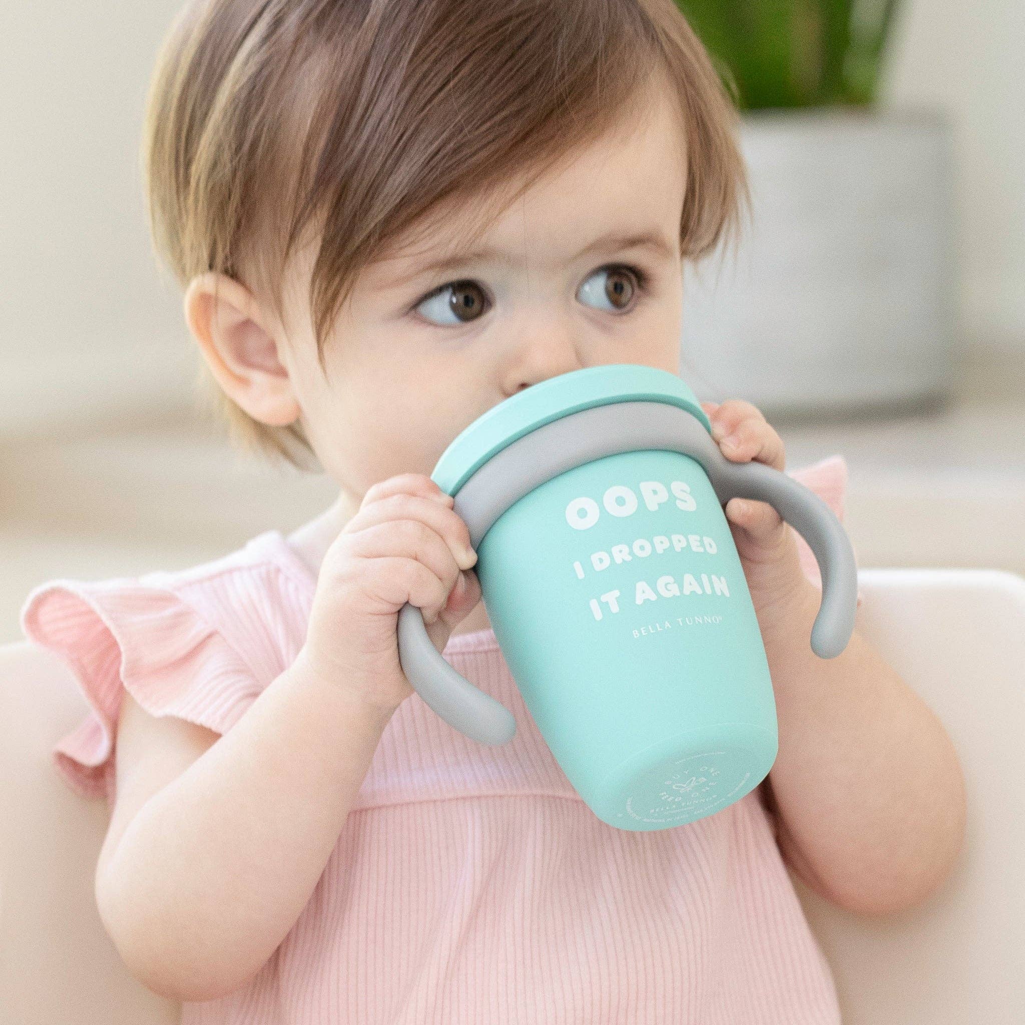 Blue Dropped it Again Happy Sippy Cup for wholesale on Faire1