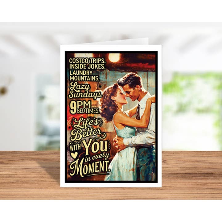 Greeting Cards by Katie Doodle & Gifts by Matchbox Card Co – Engroshandel Valentinsdagskort – Søde sjove håndlavede vintage valentinskort til hende, ham3