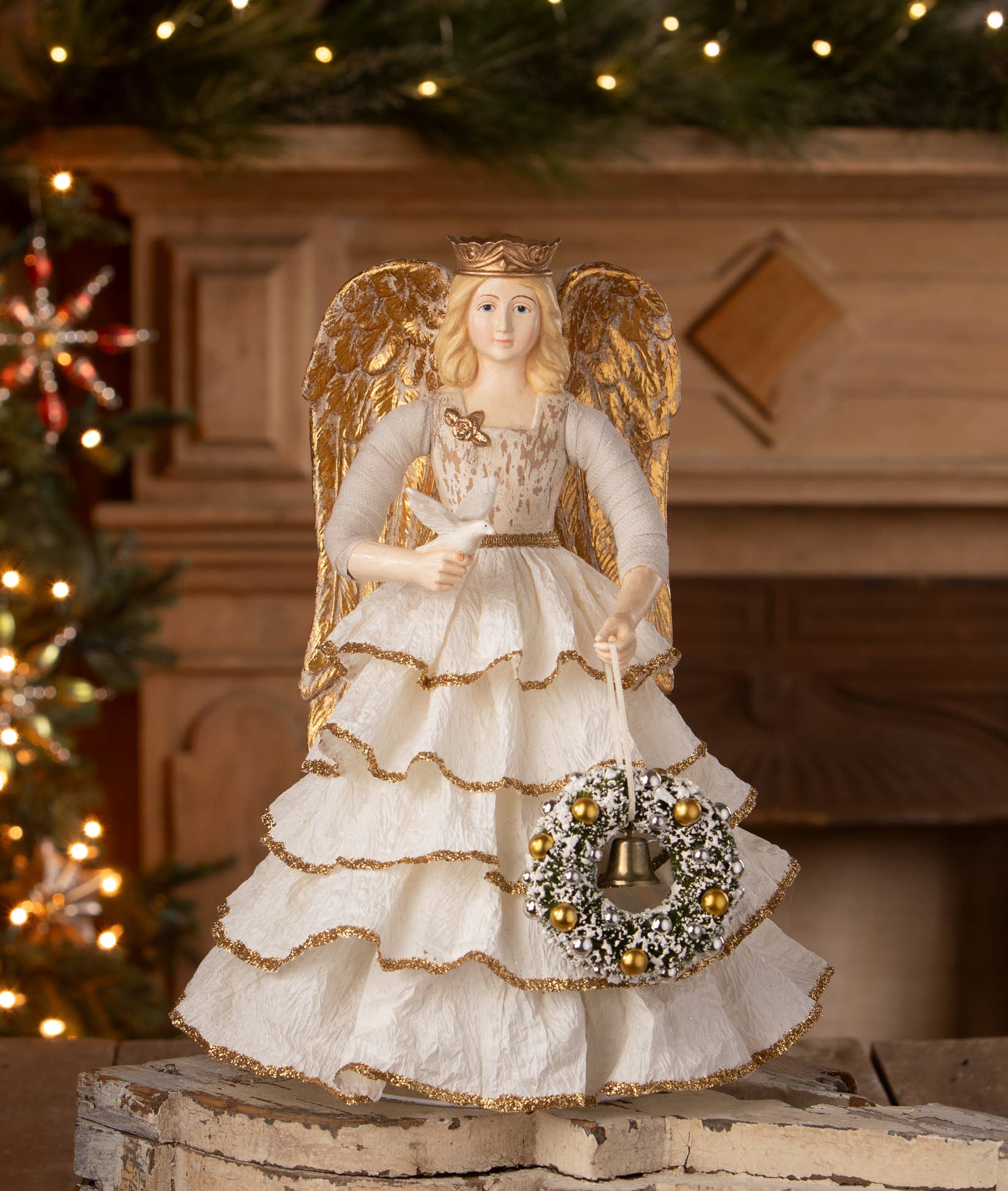 Bethany Lowe Designs - Wholesale Decorative Figurine - Santos Angel With Paper Skirt