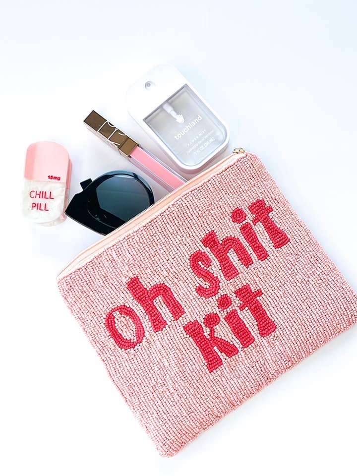 Oh Shit Kit - Handmade Beaded Make Up Bag for wholesale by Brittyland