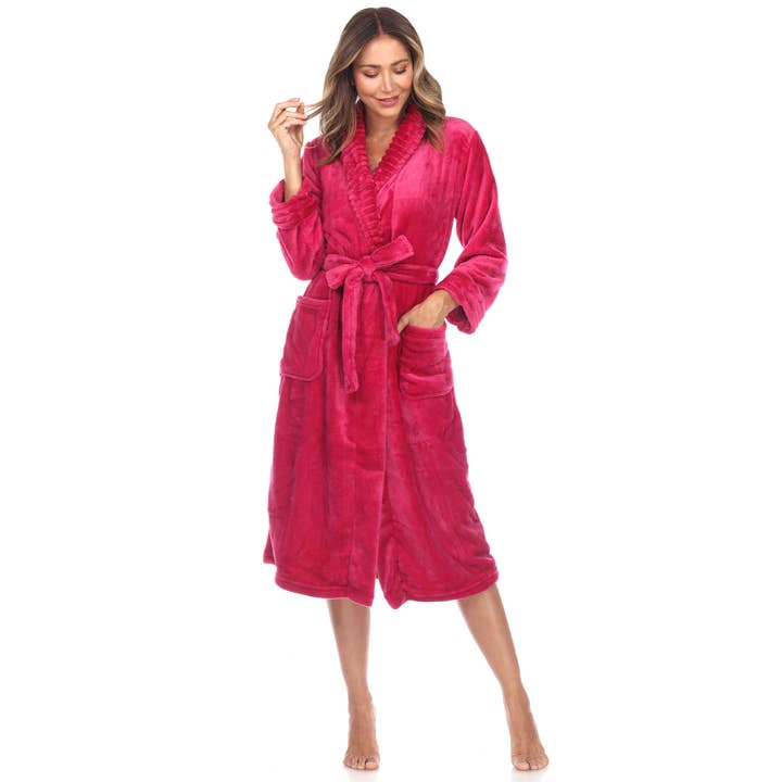 WHITE MARK - Wholesale Robe - Women's - Super Soft Lounge Robe