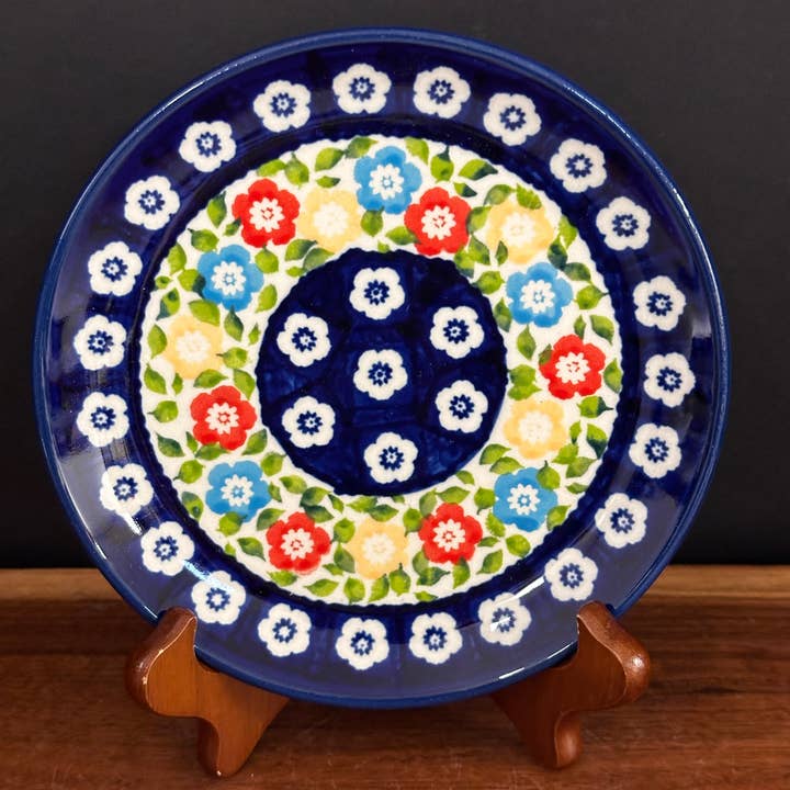 Plate, Bread - Zaklady - Botanical Gardens for wholesale by Music City Polish Pottery