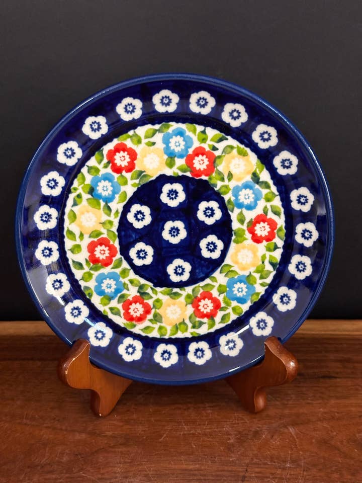 Plate, Bread - Zaklady - Botanical Gardens for wholesale by Music City Polish Pottery