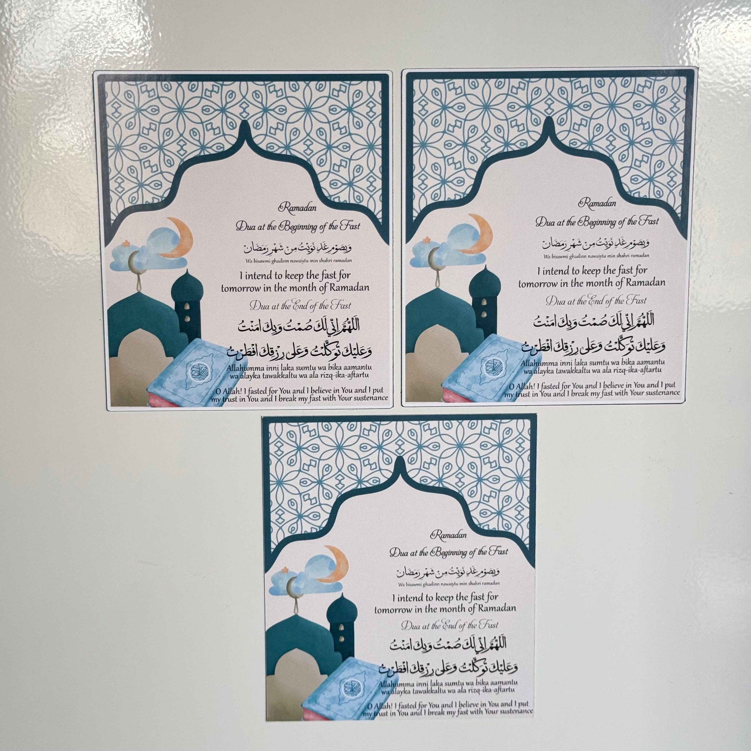 CraftsbyNahima – wholesale Magnet – Ramadan Duas Vinyl Fridge Magnet2