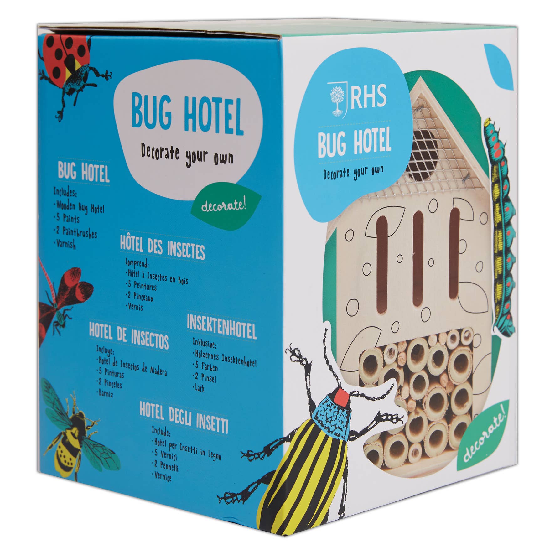 West Design Products – wholesale Painting/drawing – RHS Paint Your Own Set, White Single Craft Kit Set Bug Hotel2