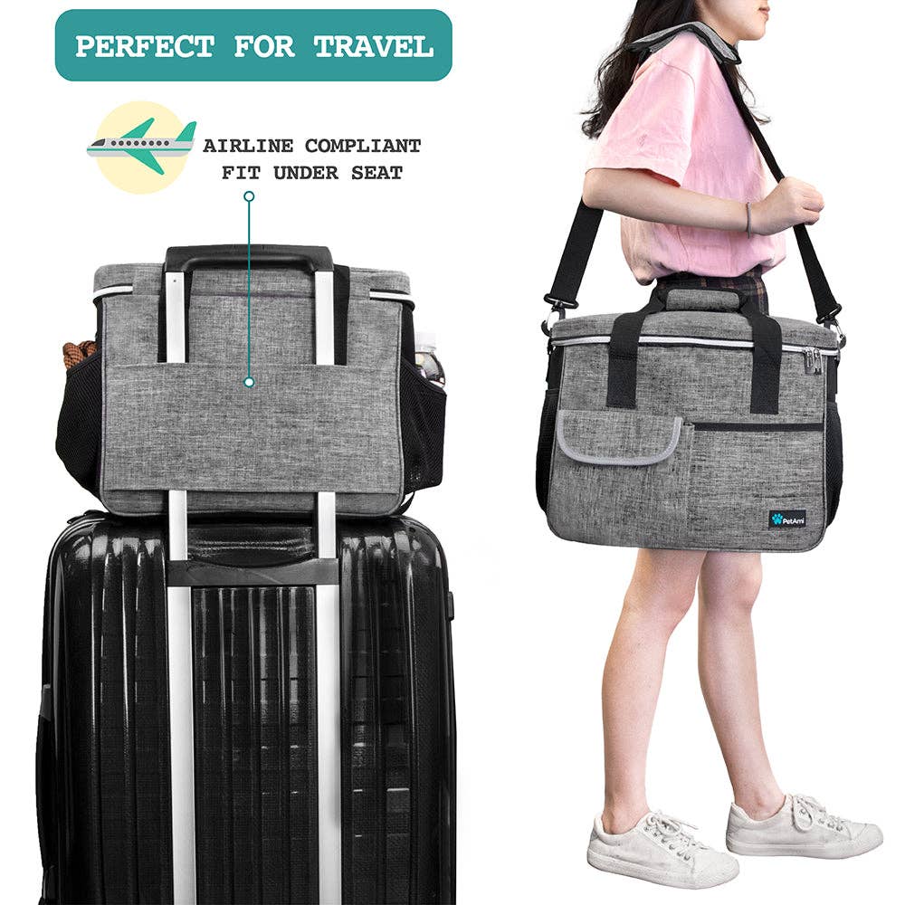 PetAmi - Vendita all'ingrosso Trasportino - Cani e gatti - Borsa Organizer Deluxe da Viaggio per Animali69