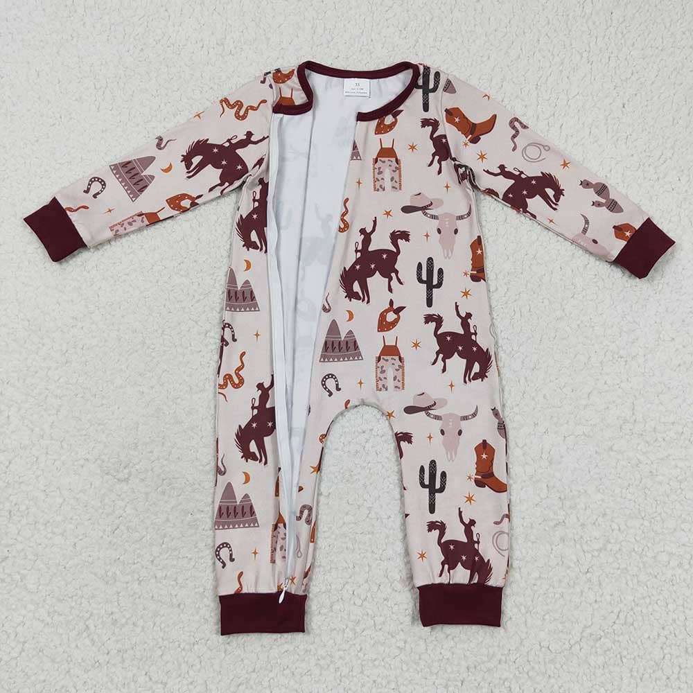 Aier Wholesale - Wholesale Jumpsuit - Baby - Baby Boys Western Rodeo Rompers1