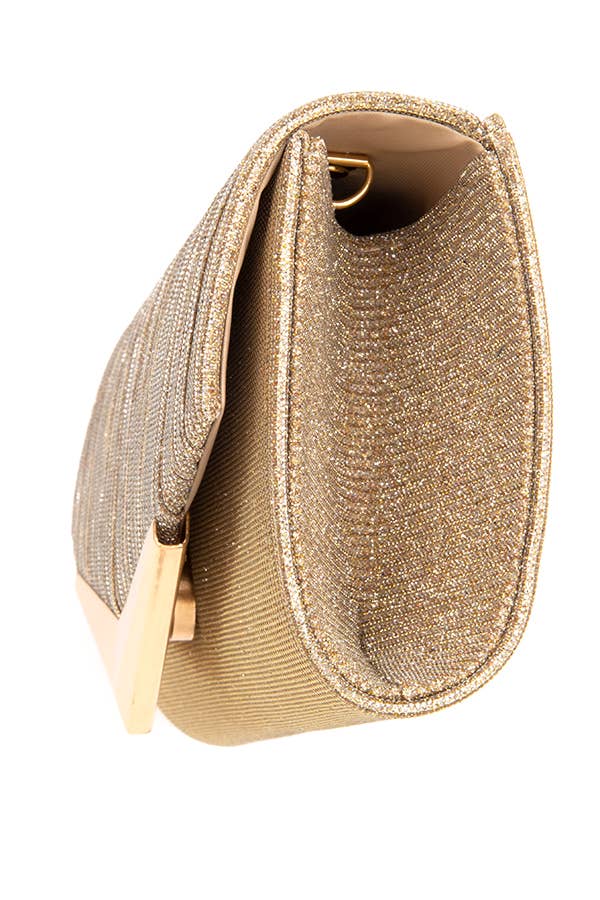 anbfashion – Bolsa - Mulher por atacado – SACO DE NOITE METÁLICO V ACCENT PLISSADO 072