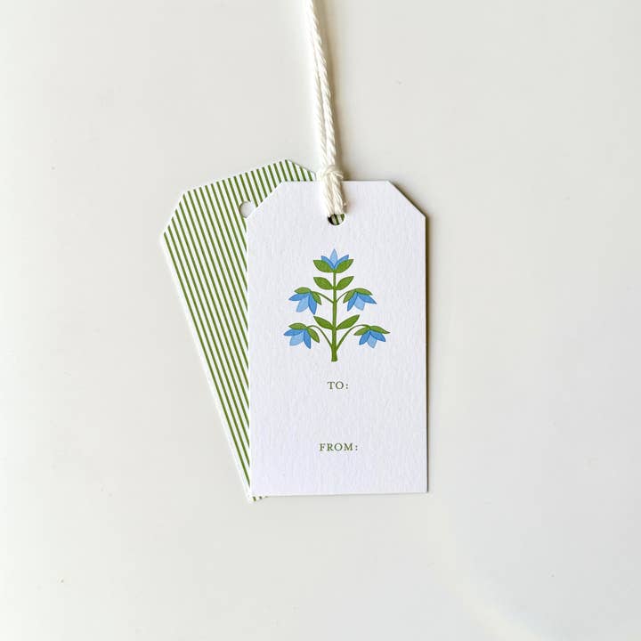 Delphinium / Block - Gift Tags for wholesale by Georgetown Paperie