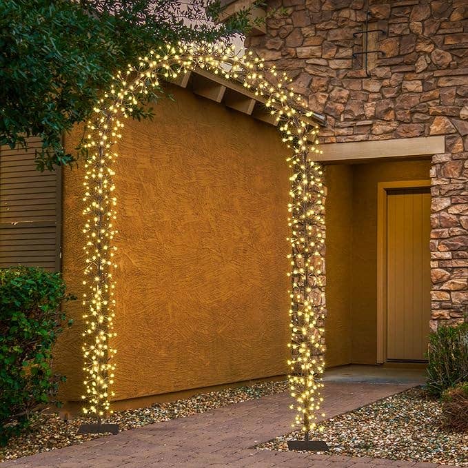 LIGHTSHARE - Wholesale Outdoor Ornament/Decor - Lighted Garden Arbors Bridal Wedding Arch Backdrop Stand Out9