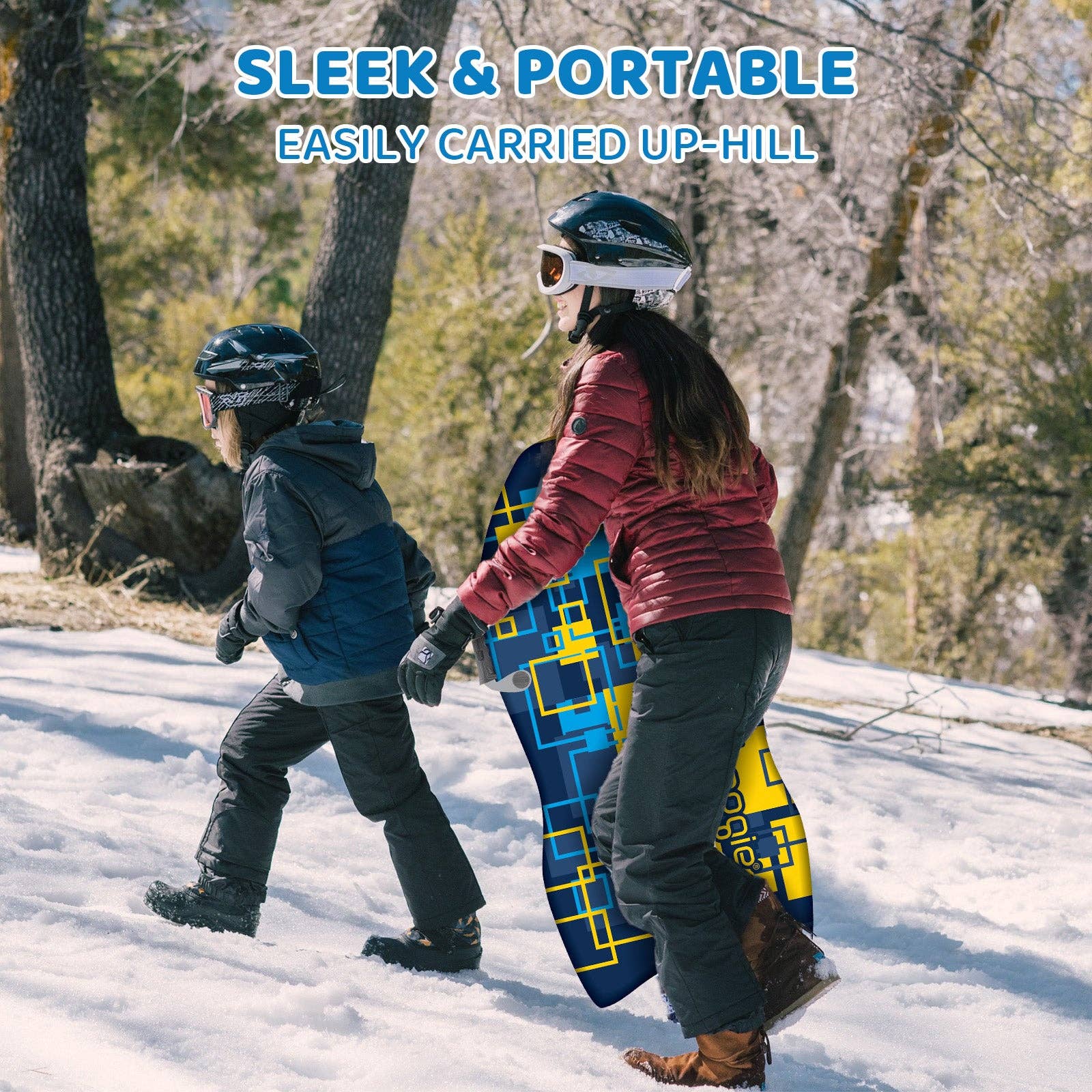 Sixale - Wholesale Sporting Accessories - Wham-O Snowboogie Air Thunder 40" Single Rider Snow Sled (Square)3