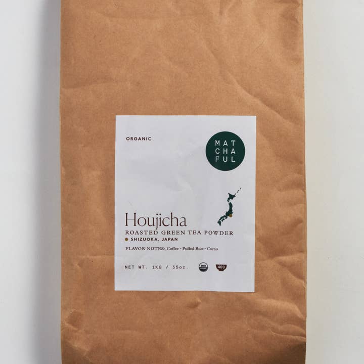 Organic Houjicha Powder - 1 KG for wholesale by Matchaful