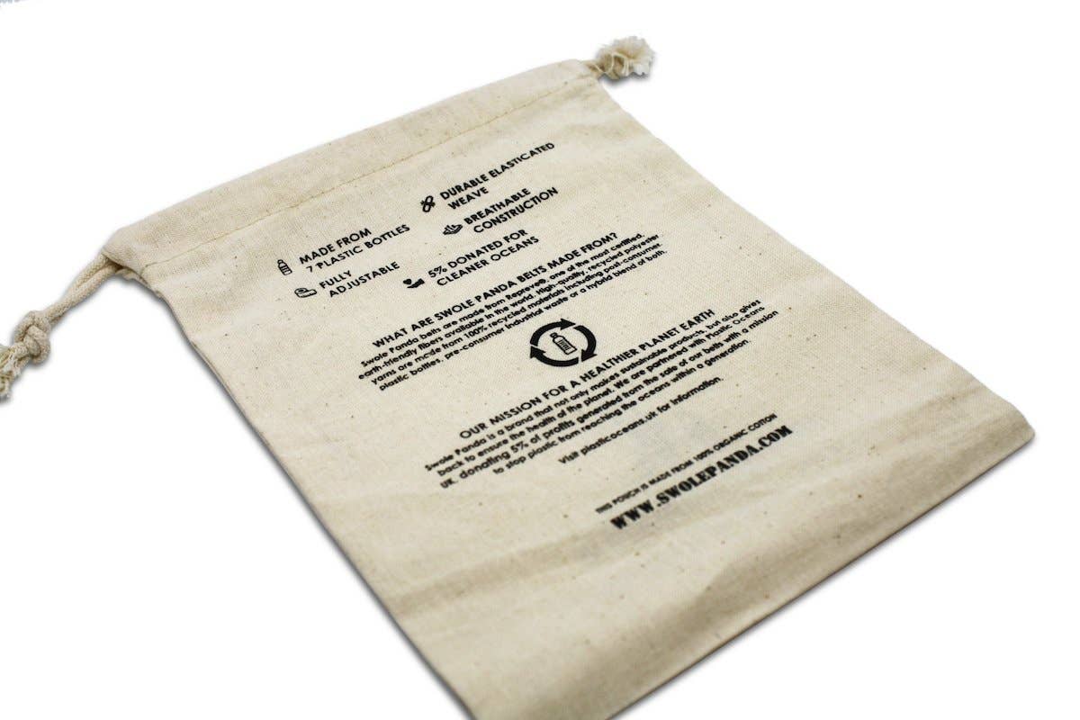 Swole Panda – Engroshandel Bælte - Unisex – Vævet Bælte - Blå/Hvid Stripe2