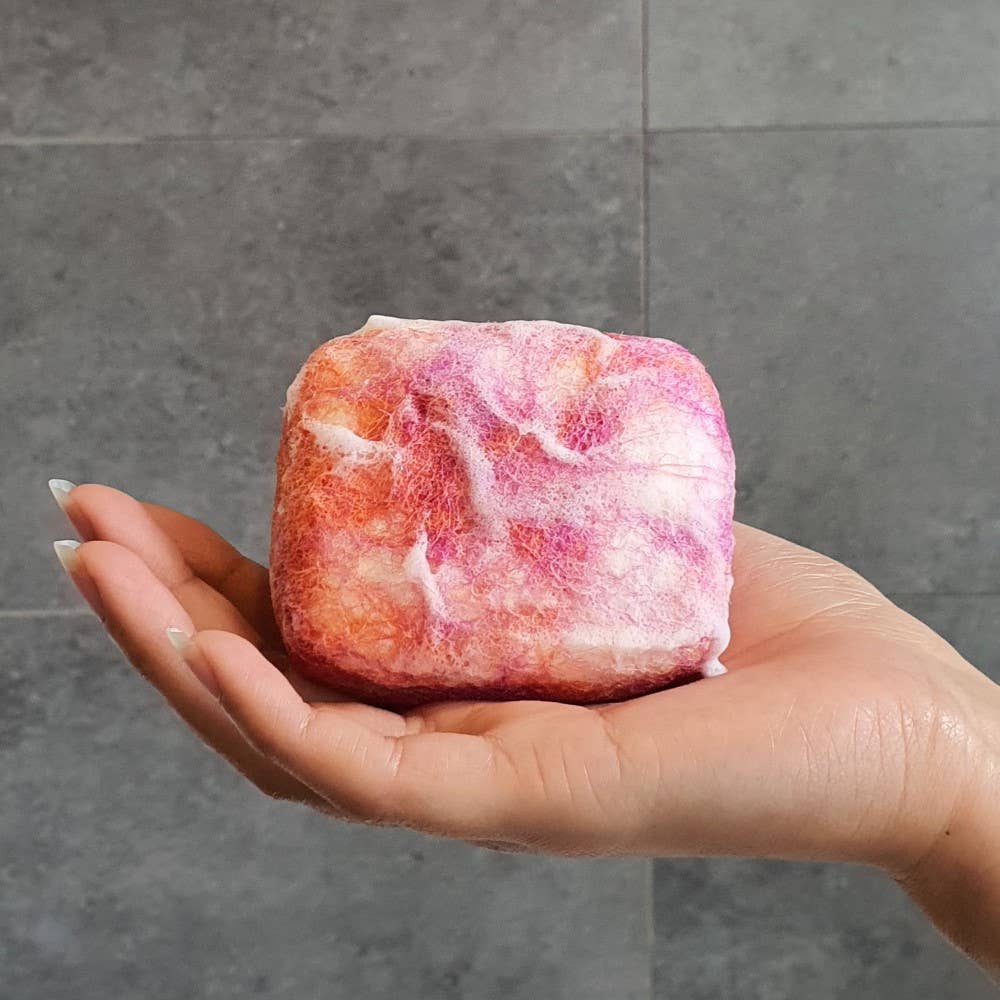 Bruntwood Lane - Wholesale Bar Soap - Passionfruit Felted Wool Soap3