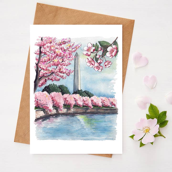 Peak Bloom Greeting Card for wholesale by Right Place Studio