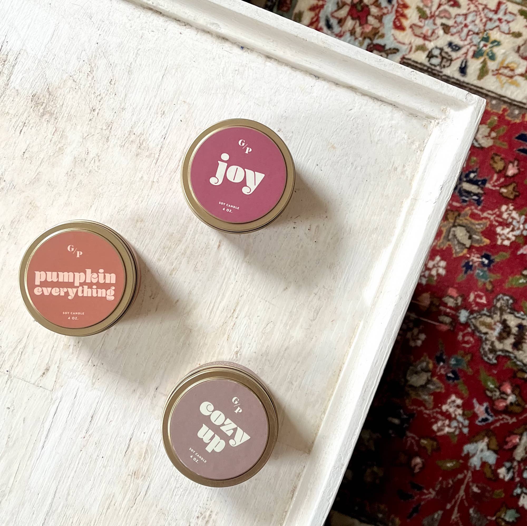 GP Candle Co. - Wholesale Travel Candles - Joy Just Because 4 oz. Candle Tin2