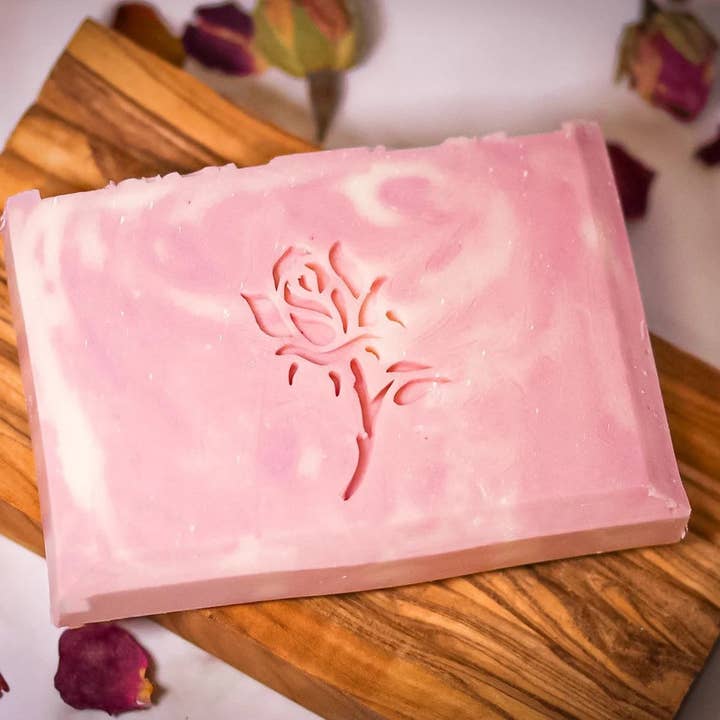 ViviSoaps - Wholesale Bar Soap - Valentine handmade rose scented soap