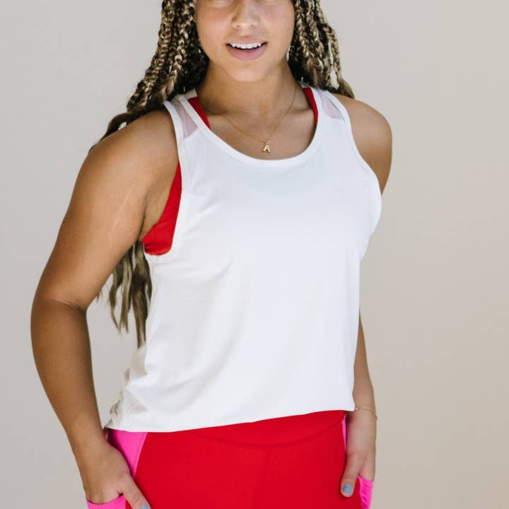 Breathe Tank - White for wholesale by Maven Thread