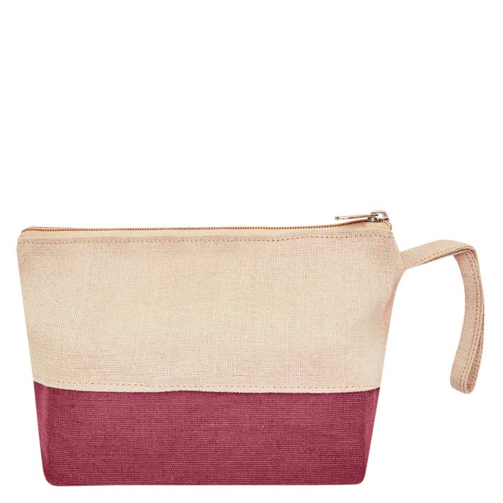 ecojutebags - Wholesale Make-up/cosmetic bag - Jute Zipper Pouches – Pack of 4 Travel Cosmetic Makeup Bags28