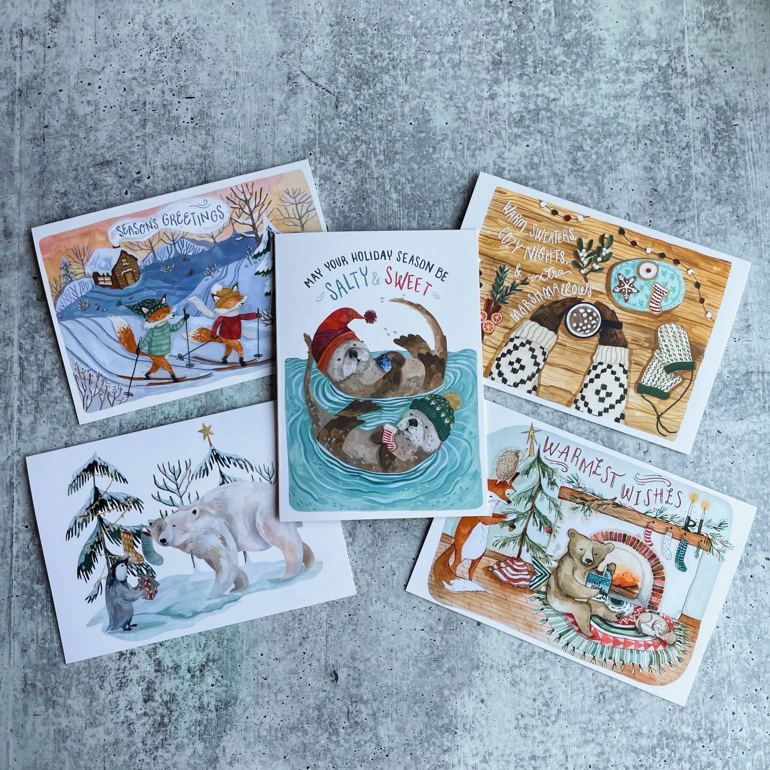 Canyon & Cove Art – wholesale Julkort – Salt och sött julkort1