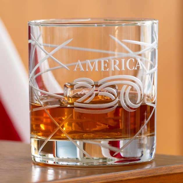 America250™ Longitude 10oz On the Rocks Whiskey Glass | Set of 12 for wholesale by Rolf Glass