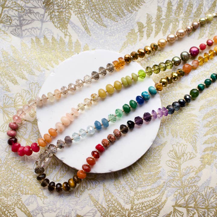 a.v. max - Wholesale Beaded/Pearl Necklace - Gemma Medium Rondelle Necklace