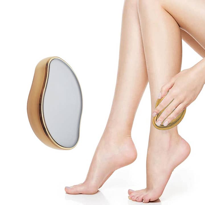 The American Gift Company (TAGCO) - Wholesale Electronic Skincare Device - HANDHELD CRYSTAL NANO BLADE-LESS HAIR SHAVER - ROSE GOLD