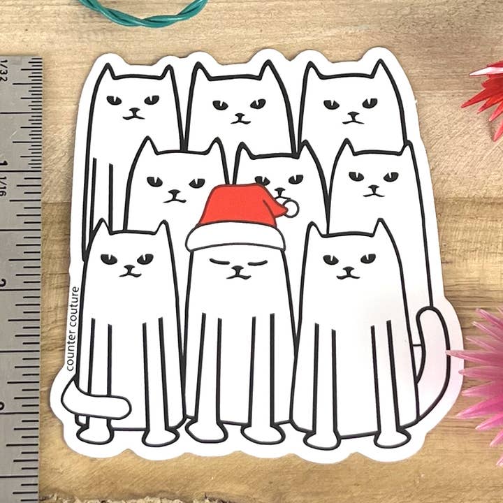 Pegatina de Papá Noel | Navidad | Calcomanías | Regalos para venta al por mayor de Counter Couture