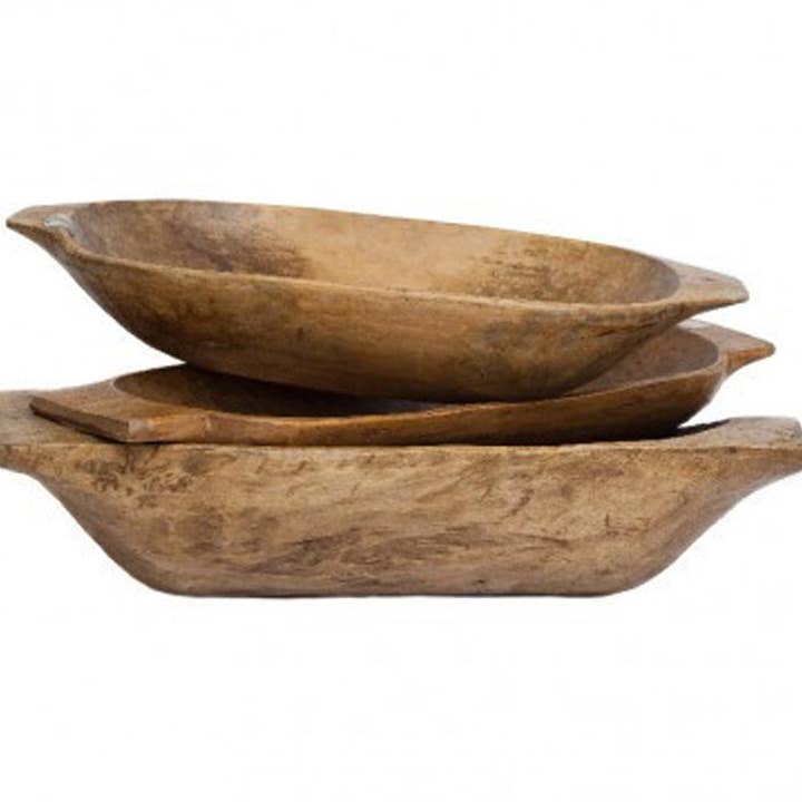 etúHOME - Wholesale Decorative Plate/Dish/Bowl - Antique Oval Dough Bowl7