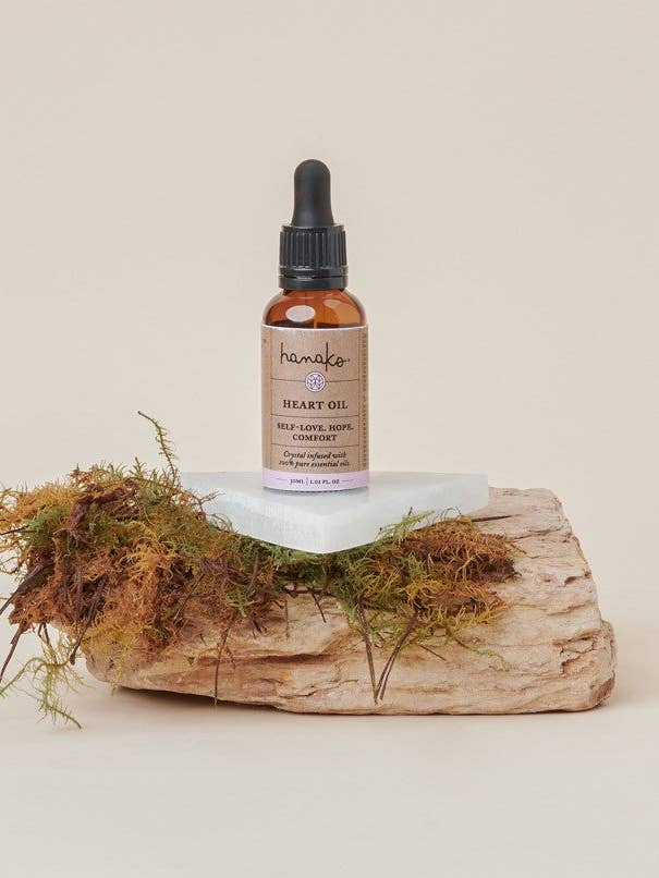 Olio per il cuore a base di selenite per la vendita all'ingrosso da parte di Hanako Therapies