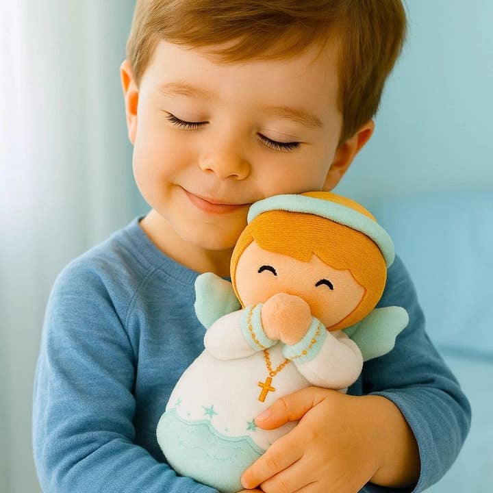 Little Drops of Water® - Wholesale Stuffed/Plush Toy - Kids & Baby - Guardian Angel Boys Catholic Plush Doll 8" | Angel Toy3