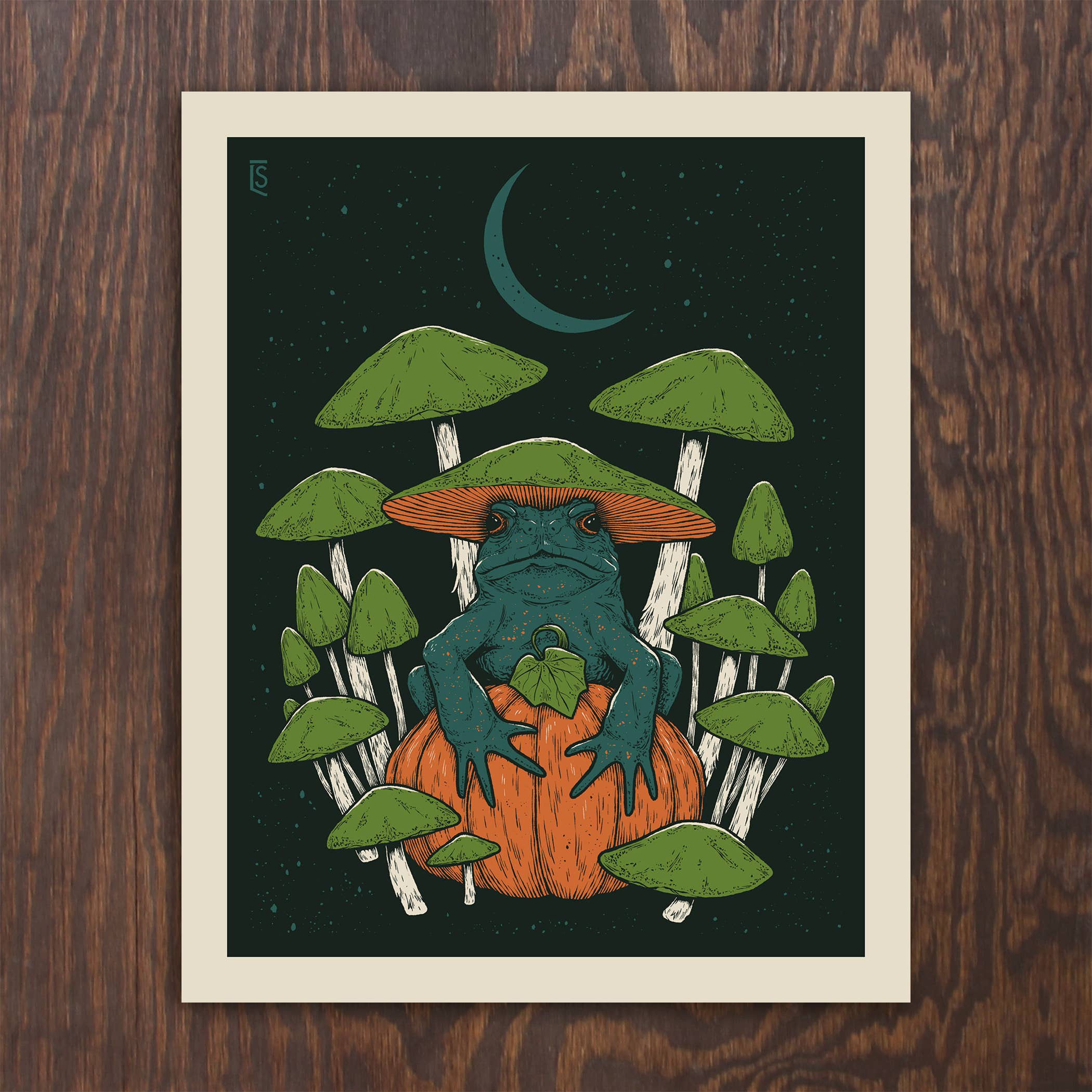 Logan Schmitt Illustration - Wholesale Art Print - Night Toad0