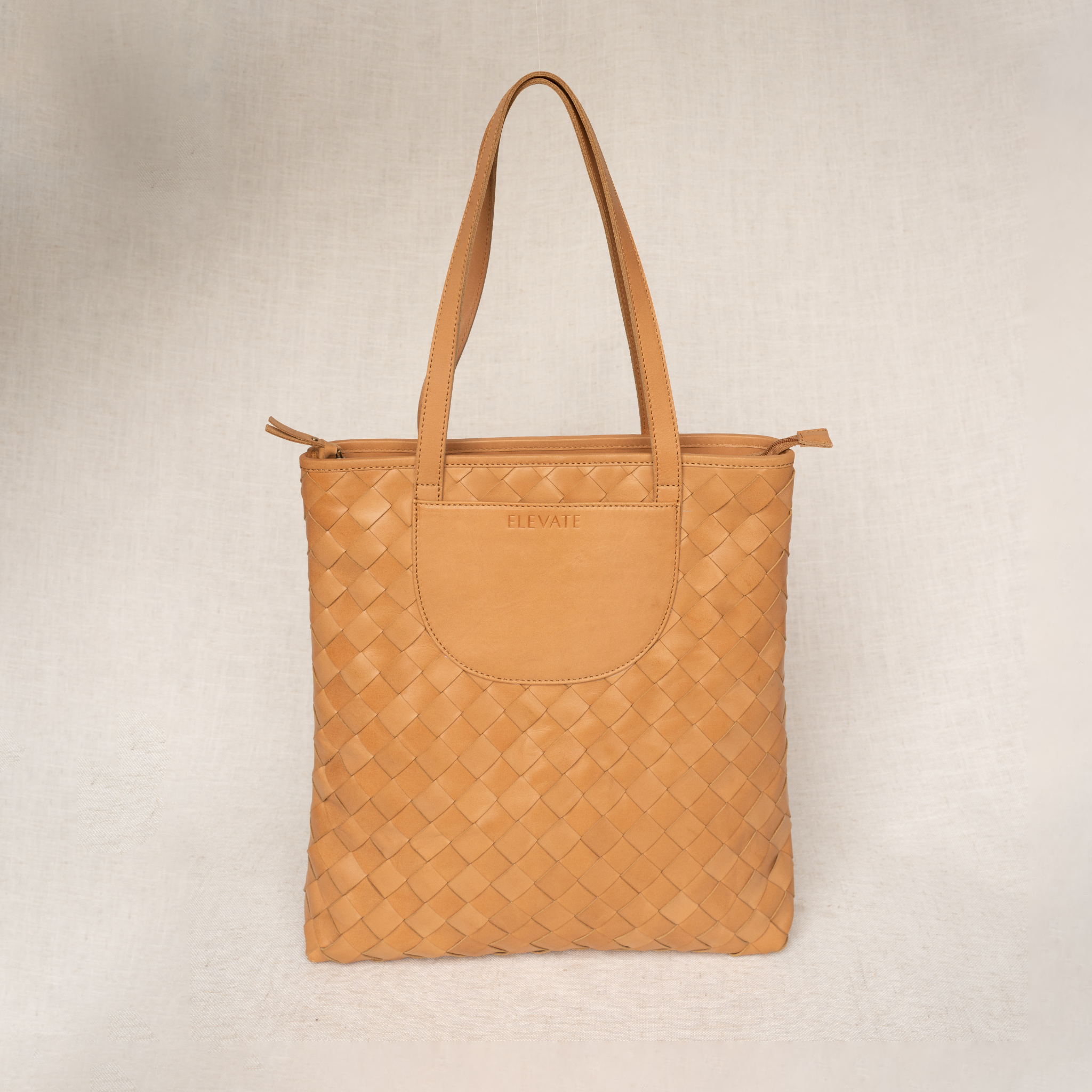 Elevate - Wholesale Tote Bag - Women's - Shirin Woven Leather Tote12