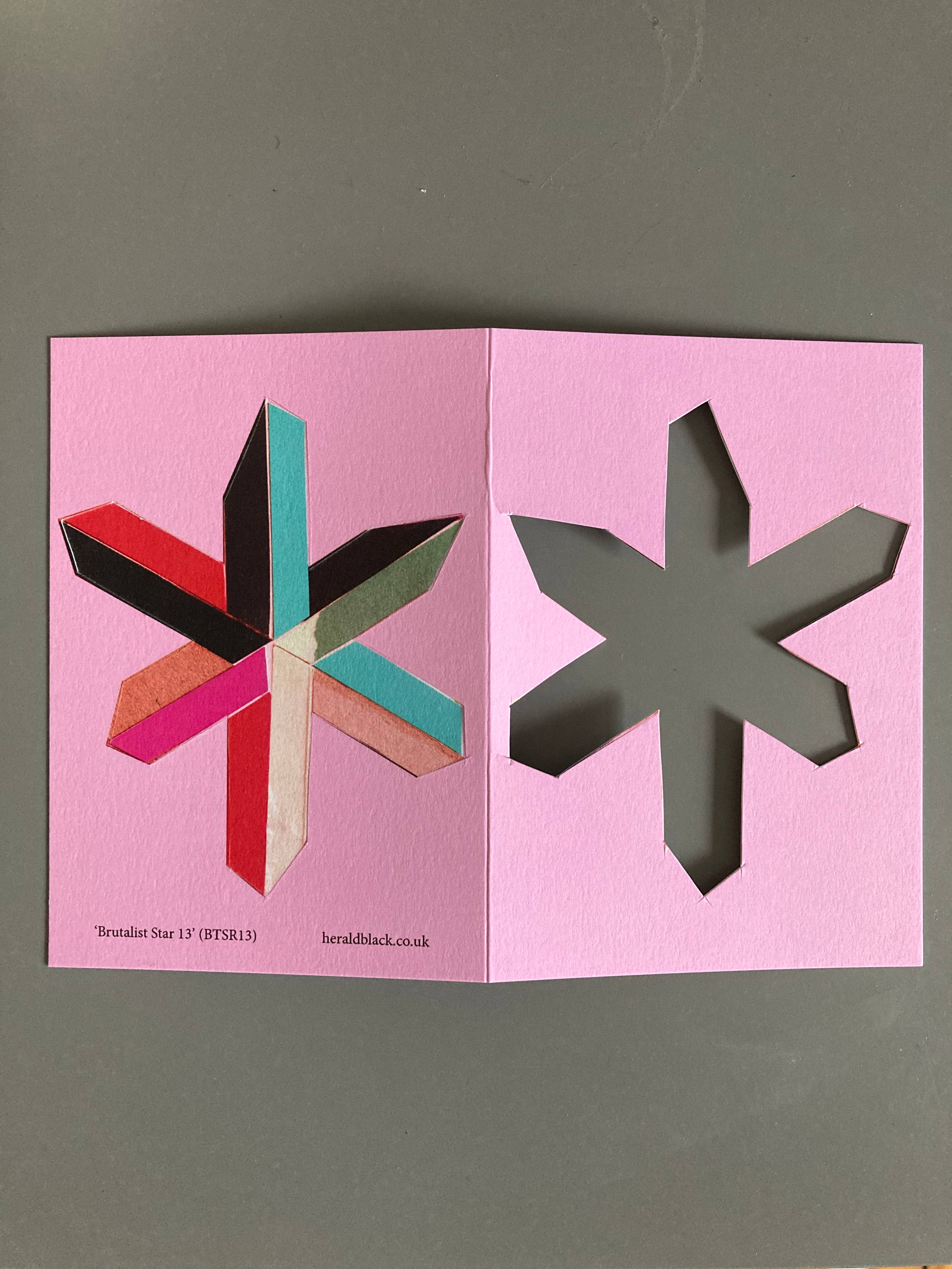 heraldblack - Wholesale Everyday Greeting Card - Brutalist Star 11 notecard3