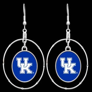 Kentucky Wildcats Pearl Hoop Earring