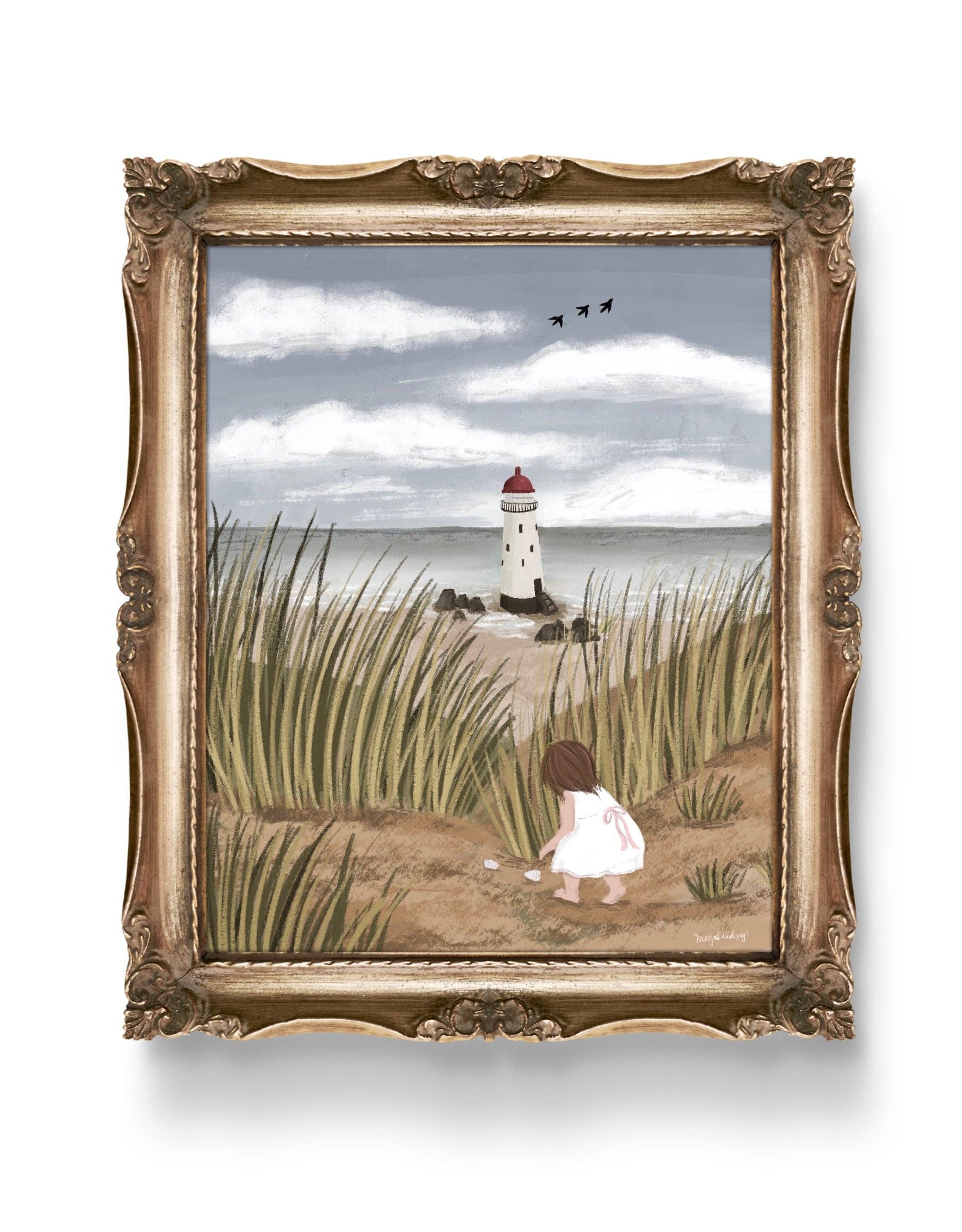 Megan Lindsey Illustration – wholesale Art print – “Seaside” Prints2