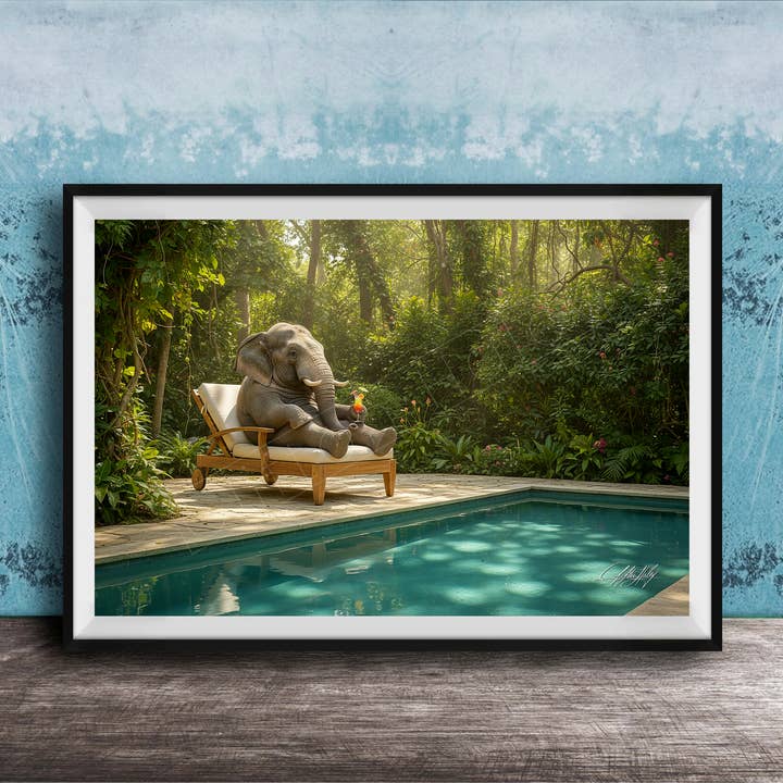 Elephant Wall Art | Jungle Wildlife Print for wholesale by Clifton Haley Photography